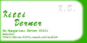 kitti derner business card